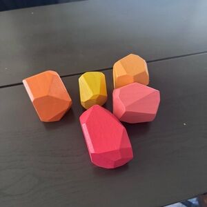 Vibrant Wooden Play Blocks